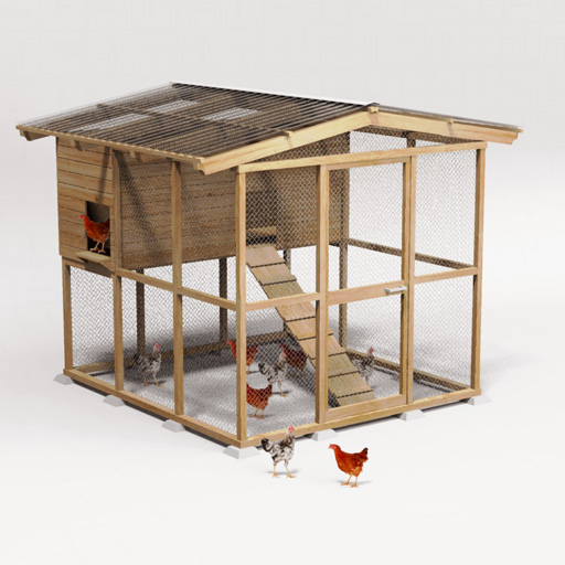 Chicken-Wiki. Open Source Chicken Coop for urban farming. 3D ...