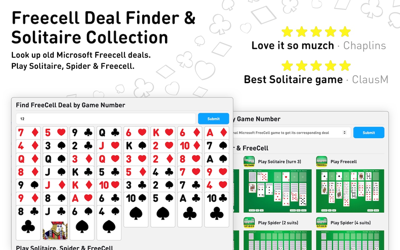 Solitaire Collection & FreeCell Deal Finder Preview image 3