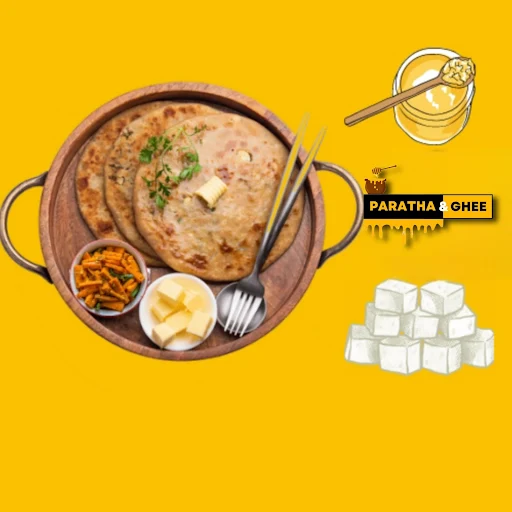 Paneer Paratha [Desi Ghee]