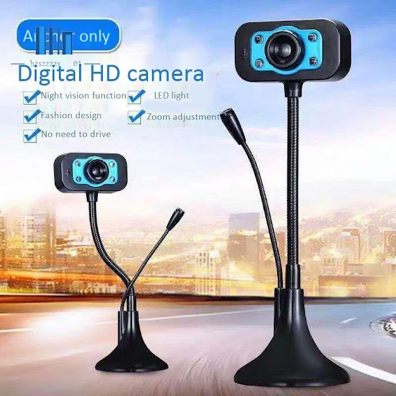 Webcam Usb 4 Bóng Đèn Led Độ Phân Giải Cao Kèm Mic Cho Skype Youtube