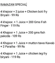 Kabab Corner menu 1