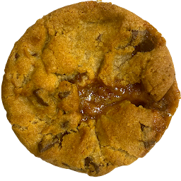 Vegan Gluten-Free Caramel Chocolate Chip Cookie