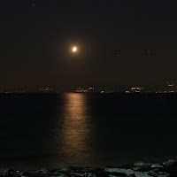 Riflessi di Luna sullo stretto di Messina di 