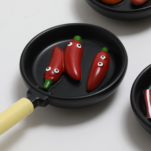 Title 5, Simulation Frying Pan Refrigerator Magnets Magn...