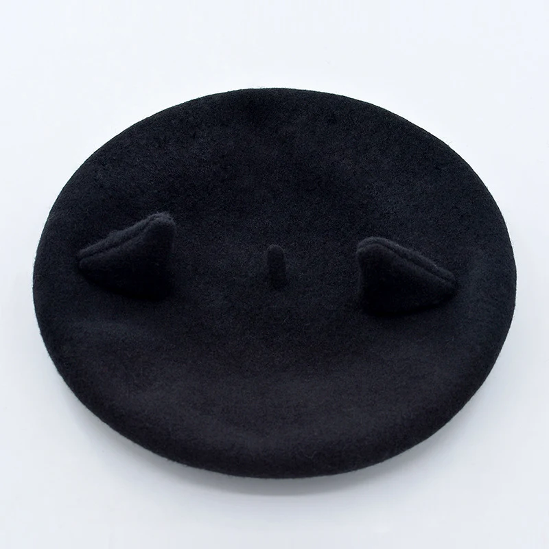 Title 5, Briefborduurwerk Kat Oren Wol Tweed Baret