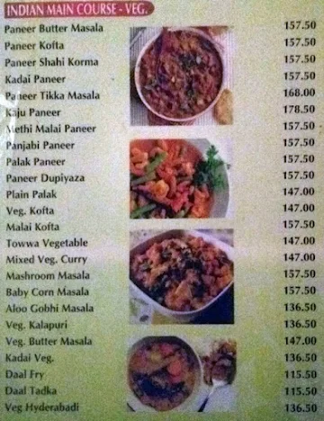 Kohinoor Resturant menu 