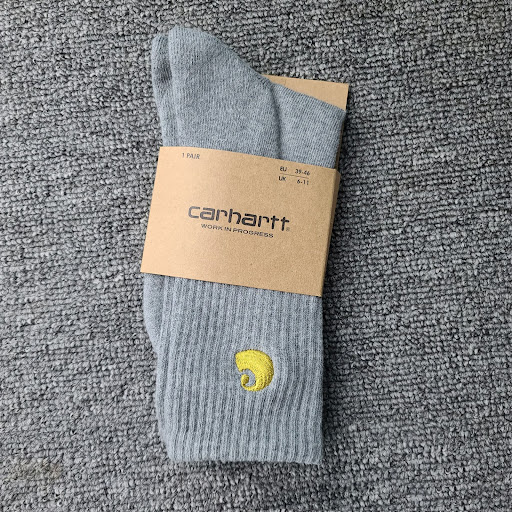 Title 4, Gold Embroidered Sports Style With Letters Socks