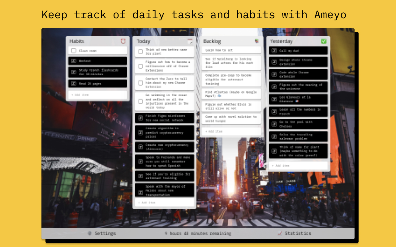 Ameyo | Task + Habit Tracker Preview image 3