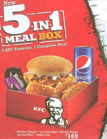 KFC menu 