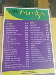 Cafe Durga menu 2