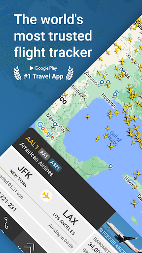 Screenshot Flightradar24 Flight Tracker