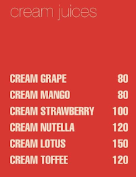 Creamy Guys menu 1