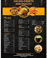 Halwai sweets and Snacks menu 1