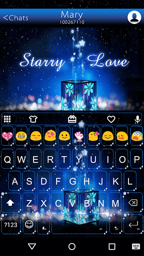 Starry Love Emoji Keyboard