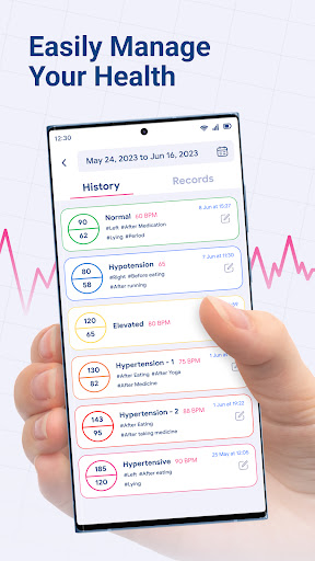 Screenshot Blood Pressure Monitor & Diary