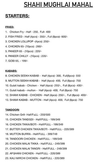 Thali & Biryani Junction menu 