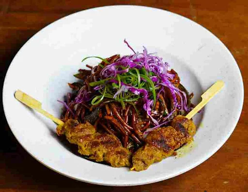 Malaysian Pan Fried Noodle Fried Crispy Buff Satay