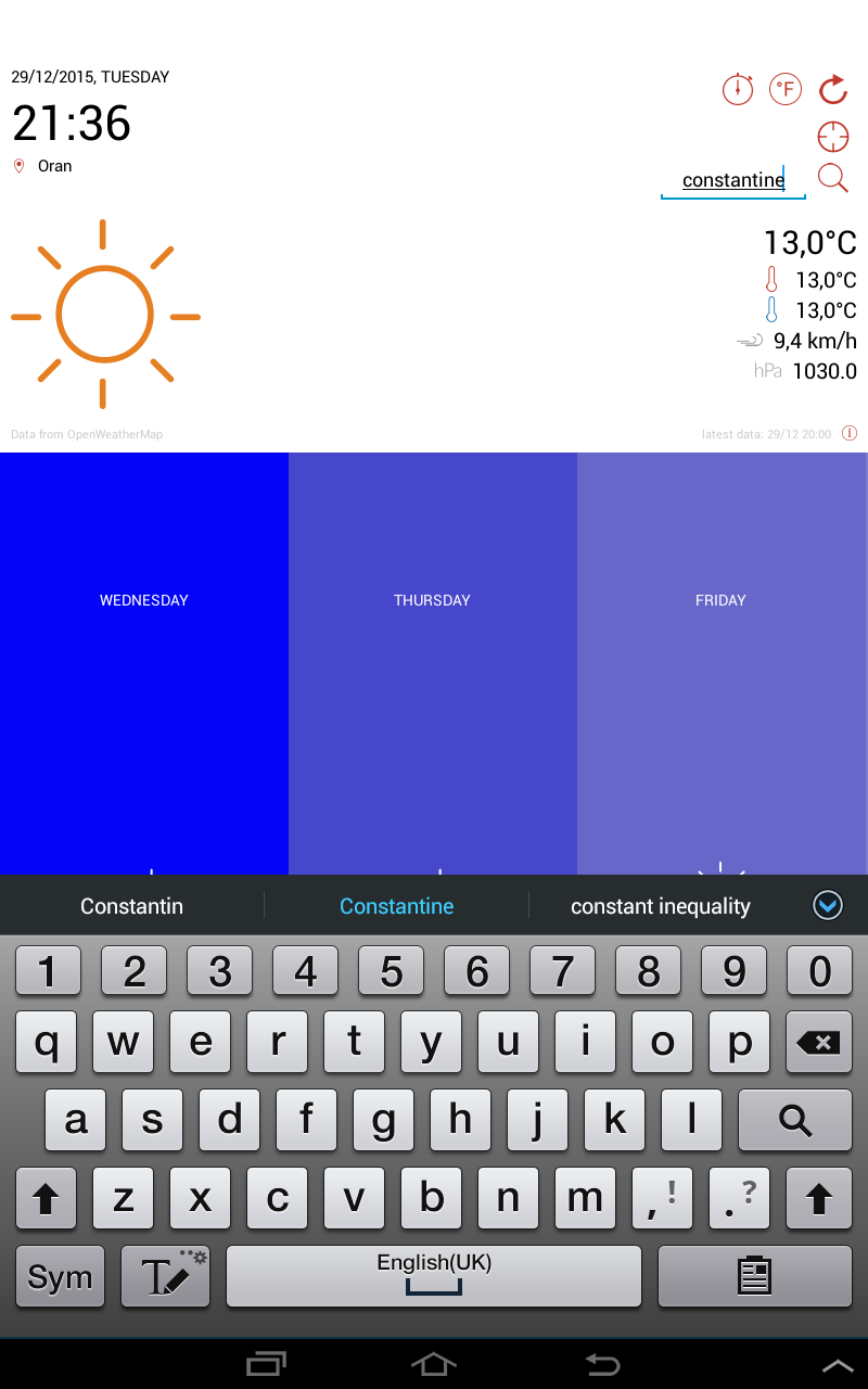 Météo Algérie gratuite Screen 2