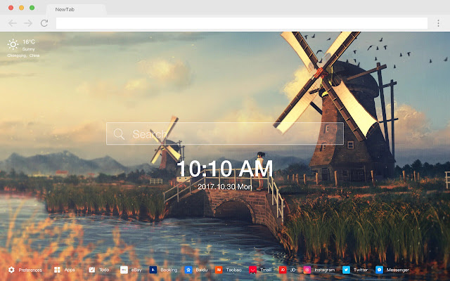 Windmill New Tab Page HD Wallpapers Themes