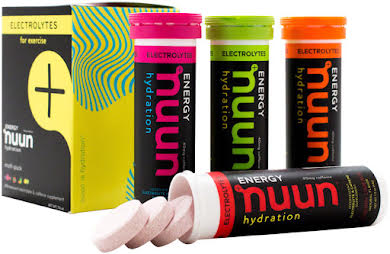 Nuun Electrolytes + Caffeine Hydration Tablets: Mixed Pack, Box of 4 Tubes