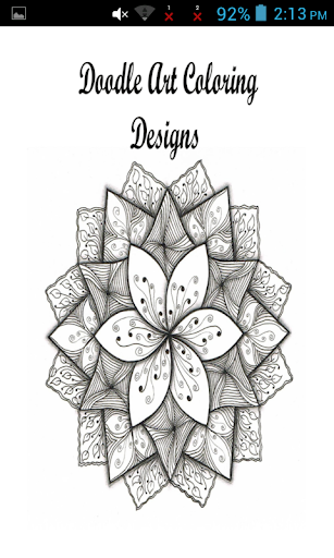 Doodle Art Coloring Designs