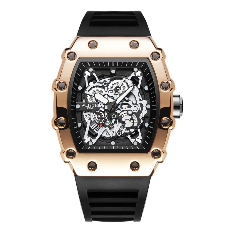 Montre homme lumineuse sport creuse, idéale pour les activités sportives et de plein air, offrant une excellente visibilité.