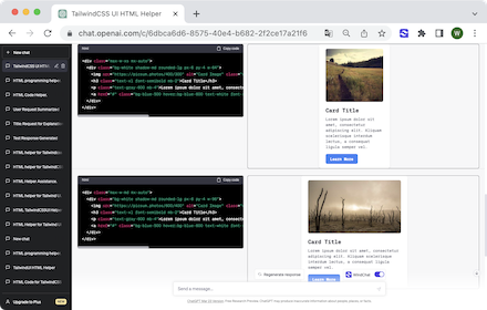 WindChat-ChatGPT Tailwind CSS React Previewer small promo image