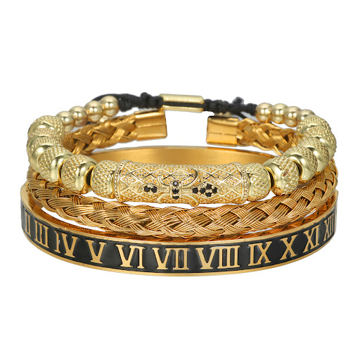 Title 6, Vintage Zircon Elbow Woven Lace Bracelet Suit, ...