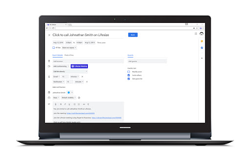 Lifesize Scheduler for Google Calendar