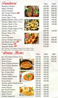 Franky Curry and Kebab menu 1