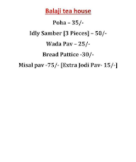 Balaji Tea House menu 2