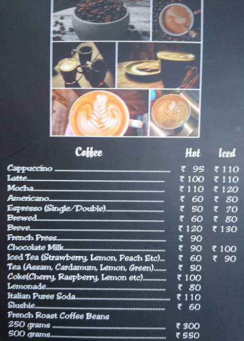 From Hill To Station Cafe menu 