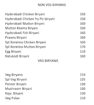 Raja Gara Biryani menu 3