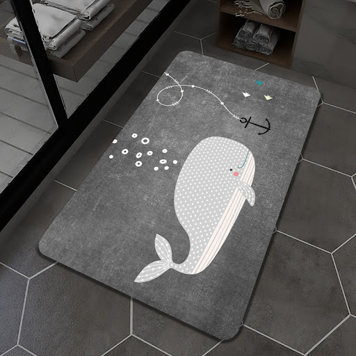 Title 4, Bathroom Absorbent Non-slip Diatom Mud Soft Mat...