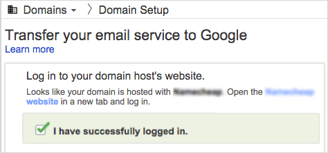 I have successfully logged in