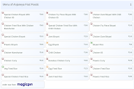 Anjaneya Fast Foods menu 1