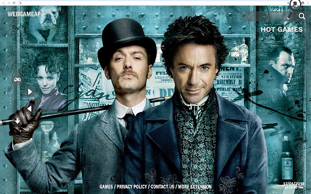 Sherlock Holmes HD Wallpapers New Tab