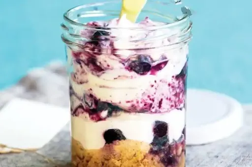 Blueberry Cheese Jar Cake [1 Piece]