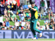 Wayne Parnell of South Africa celebrates after getting the wicket of David Warner of Australia during the 2016 Momentum One Day International Series game between South Africa and Australia at Centurion Park, Pretoria on 30 September 2016 © Ryan Wilkisky/BackpagePix