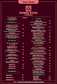 Double Door Lounge menu 2