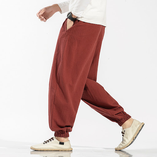 Title 4, Linen Tang Suit Wide-leg Pants for ultimate com...