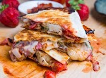 Strawberry Balsamic Grilled Chicken and Bacon Quesadillas was pinched from <a href="http://www.closetcooking.com/2013/06/strawberry-balsamic-grilled-chicken-and.html" target="_blank">www.closetcooking.com.</a>