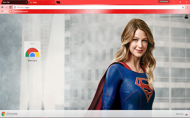 Super Girl Kara - Super Hero chrome extension