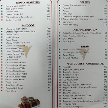 Vihangkuber Hospitality menu 