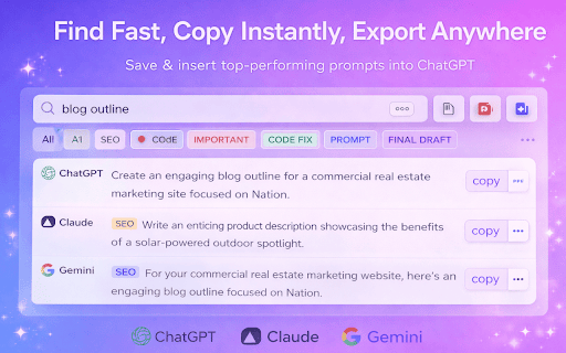 AISave – Save & Reuse AI Chats Across ChatGPT, Claude & Gemini screenshot 5