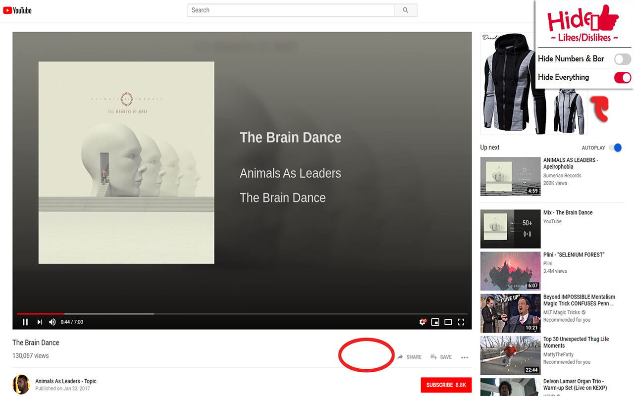 Hide Youtube Likes/Dislikes Preview image 4