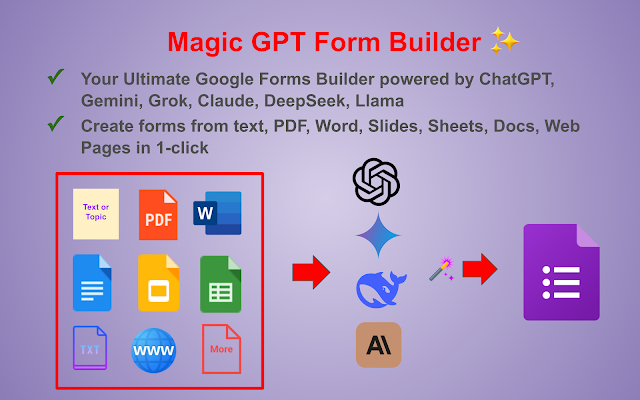 Magic ChatGPT/Gemini Form Build: AI Create Forms screenshot 1