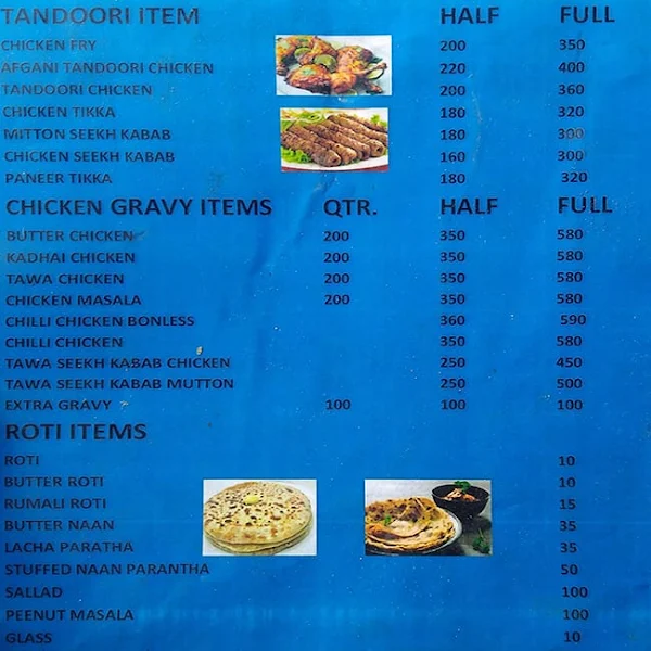 Paras Chicken Point menu 