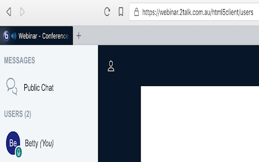 webinar.2talk.com.au Screenshare Extension