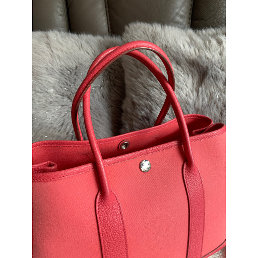 Hermes Garden Party GP 30 in Rouge Canvas and Bouganvilla Leather – Brands  Lover